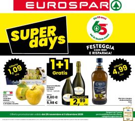 eurospar - Volantino Eurospar valido dal 25/11 al 03/12