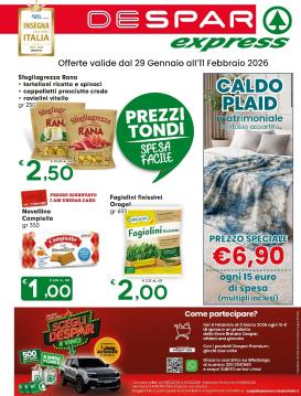 eurospar - Volantino Despar - Express valido dal 29/01 al 11/02