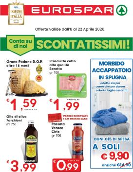 eurospar - Volantino attuale di Eurospar valido dal mercoledì 08/04/2026 al mercoledì 22/04/2026