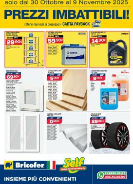 bricofer - Volantino Bricofer valido dal 30/10 al 09/11