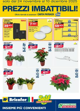 bricofer - Volantino Bricofer - Prezzi Imbattibili valido dal 24/11 al 10/12