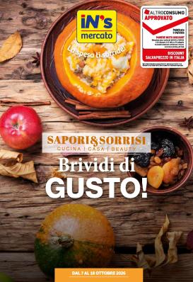 in-s - Volantino futuro In's valido dal mercoledì 07/10/2026 al domenica 18/10/2026