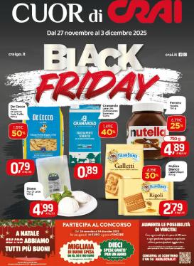 crai - Volantino Crai - Black Friday 2 valido dal 27/11 al 03/12
