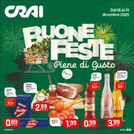 crai - Volantino Crai valido dal 18/12 al 31/12