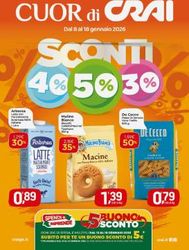 crai - Volantino Crai valido dal 08/01 al 18/01