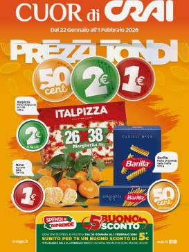 crai - Volantino Crai - Cuor di Crai valido dal 22/01 al 01/02