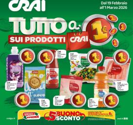 crai - Volantino Crai valido dal 19/02/2026 al 01/03/2026