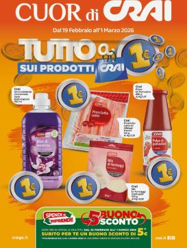 crai - Volantino Crai - Cuor di Crai valido dal 19/02/2026 al 01/03/2026