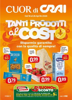 crai - Volantino attuale di Crai - Cuor di Crai valido dal giovedì 16/04/2026 al domenica 26/04/2026