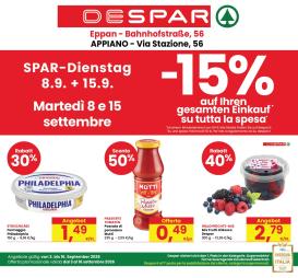 despar - Volantino attuale di Despar - Appiano valido dal giovedì 03/09/2026 al mercoledì 16/09/2026