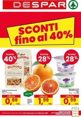 despar - Volantino Despar valido dal 22/01 al 04/02