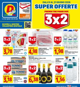 dpiu - Volantino DPiù per la prossima settimana dal lunedì 08/06/2026 al domenica 21/06/2026