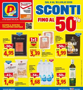 dpiu - Volantino DPiù per la prossima settimana dal lunedì 06/07/2026 al domenica 19/07/2026