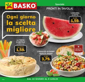 basko - Volantino attuale di Basko - Speciale Pronti in Tavola valido dal martedì 23/06/2026 al lunedì 06/07/2026