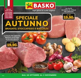 basko - Volantino attuale di Basko - Speciale Autunno valido dal martedì 20/10/2026 al lunedì 02/11/2026