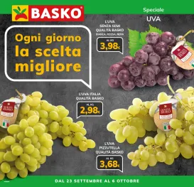 basko - Volantino Basko - Speciale Uva valido dal 23/09 al 06/10