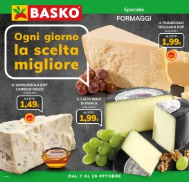basko - Volantino Basko - Speciale Formaggi valido dal 07/10 al 20/10