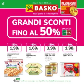 basko - Volantino Basko - Sconto 50% valido dal 13/01 al 26/01