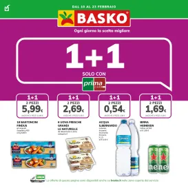 basko - Volantino Basko - Promo 1+1 valido dal 10/02/2026 al 23/02/2026