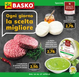 basko - Volantino attuale di Basko - Speciale Qualità valido dal martedì 14/04/2026 al lunedì 27/04/2026