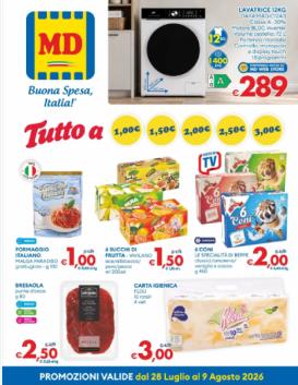 md-discount - Volantino attuale di MD valido dal martedì 28/07/2026 al domenica 09/08/2026