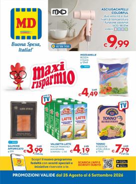 md-discount - Volantino attuale di MD valido dal martedì 25/08/2026 al domenica 06/09/2026