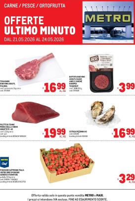metro - Volantino attuale di Metro - Offerte freschissimi valido dal giovedì 21/05/2026 al domenica 24/05/2026