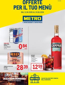 metro - Volantino attuale di Metro - Sardegna valido dal giovedì 11/06/2026 al mercoledì 24/06/2026