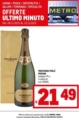 metro - Volantino Metro - Offerte ultimo minuto valido dal 06/11 al 12/11