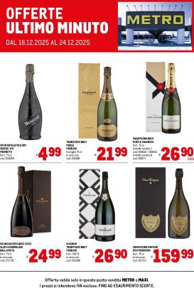 metro - Volantino Metro - Offerte ultimo minuto valido dal 18/12 al 24/12