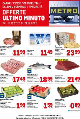 metro - Volantino Metro - Offerte freschissimi valido dal 18/12 al 24/12