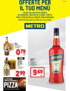 metro - Volantino Metro valido dal 08/01 al 21/01