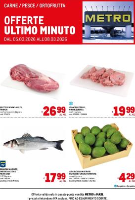 metro - Volantino Metro - Offerte ultimo minuto valido dal 05/03/2026 al 08/03/2026