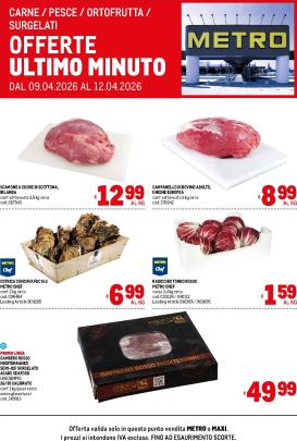metro - Volantino attuale di Metro - Offerte ultimo minuto valido dal giovedì 09/04/2026 al domenica 12/04/2026