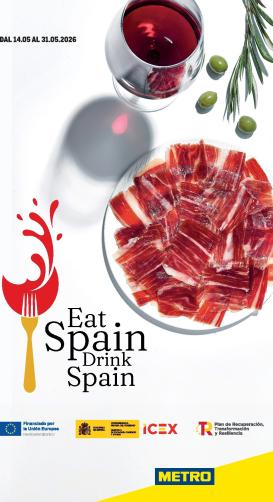 metro - Volantino futuro Metro - Eat Spain, Drink Spain valido dal giovedì 14/05/2026 al domenica 31/05/2026