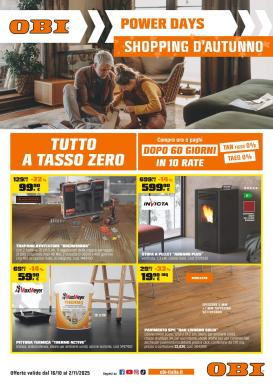 obi - Volantino Obi - Power Days valido dal 16/10 al 02/11