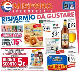 emisfero - Volantino attuale di Emisfero valido dal giovedì 11/06/2026 al mercoledì 24/06/2026