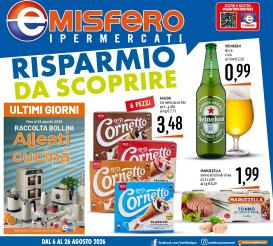 emisfero - Volantino attuale di Emisfero valido dal giovedì 06/08/2026 al mercoledì 26/08/2026