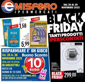 emisfero - Volantino Emisfero - BLACK FRIDAY valido dal 20/11 al 30/11