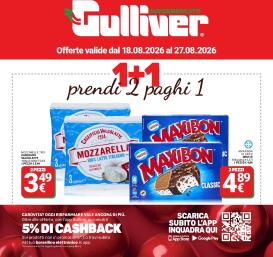 gulliver - Volantino attuale di Gulliver valido dal martedì 18/08/2026 al giovedì 27/08/2026