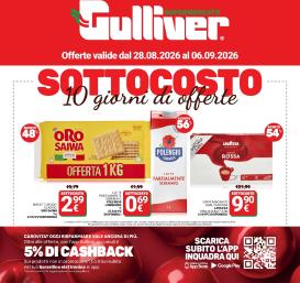 gulliver - Volantino attuale di Gulliver valido dal venerdì 28/08/2026 al domenica 06/09/2026