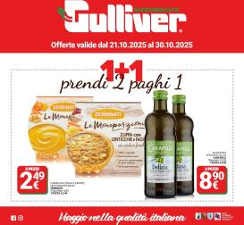gulliver - Volantino Gulliver 1+1 valido dal 21/10 al 30/10