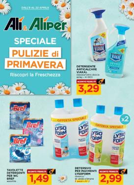 ali-aliper - Volantino attuale di Ali - Aliper - Speciale pulizie di primavera valido dal mercoledì 08/04/2026 al mercoledì 22/04/2026