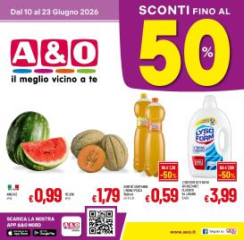 a-o - Volantino attuale di A&O valido dal mercoledì 10/06/2026 al martedì 23/06/2026