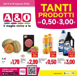 a-o - Volantino attuale di A&O valido dal mercoledì 05/08/2026 al martedì 18/08/2026
