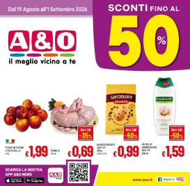 a-o - Volantino attuale di A&O valido dal mercoledì 19/08/2026 al martedì 01/09/2026