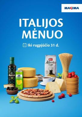 maxima - MAXIMA - Italijos mėnuo (2026 08 05 - 2026 08 31)