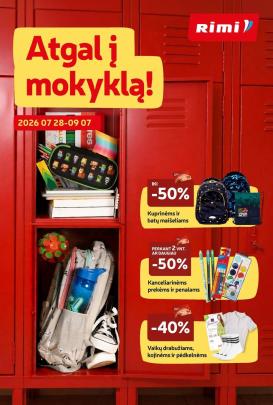 rimi - RIMI - Atgal į mokyklą (2026 07 28 - 2026 09 07)