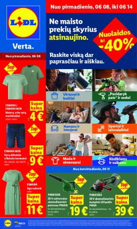 lidl - NE MAISTO PREKIŲ PASIŪLYMAI (2026-06-08 - 2026-06-14)