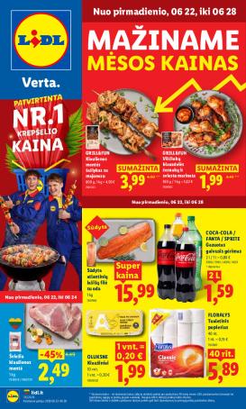 lidl - MAISTO PREKIŲ PASIŪLYMAI (2026-06-22 - 2026-06-28)